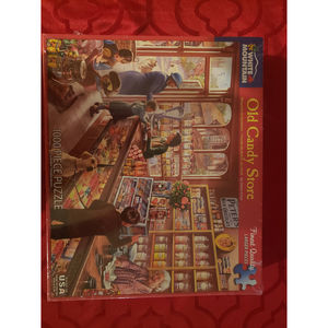 White Mountain Puzzle 1000 Pieces "Old Candy Store" Made in USA